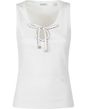 Burberry Sleeveless Tops - Blanco