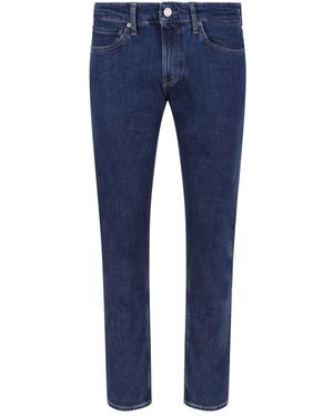 Calvin Klein Blaue Straight Leg Denim Jeans