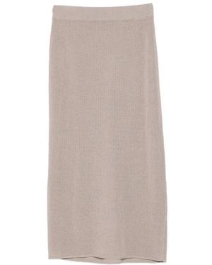 Alysi Midi Skirts - Marrone