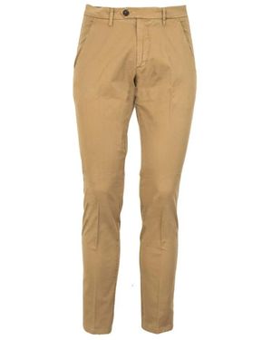 Roy Rogers Slim-Fit Trousers - Natural