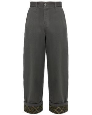 Burberry Straight Trousers - Grey