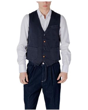 Gianni Lupo Waistcoats - Blue