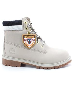 Timberland Schoenen ,Grijs ,Leer Lace-Up Boots - Wit