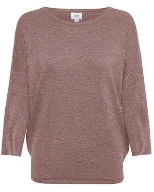 Saint Tropez Round-Neck Knitwear - Marron