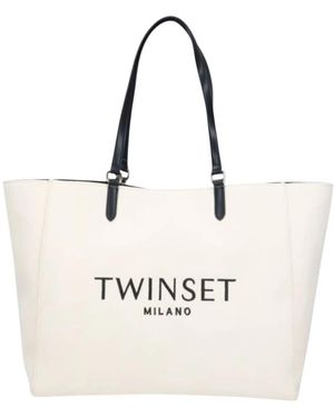 Twinset Tote Bags - White
