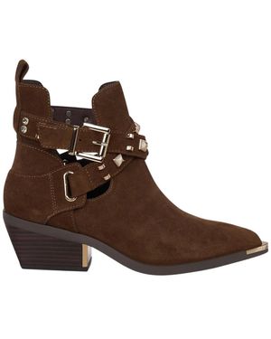 Alma En Pena. Cowboy & Biker Boots - Brown