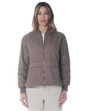 DUNO Giubbino Bomber Con Lavorazione Matellassè - Braun