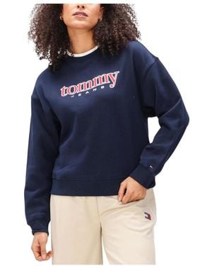 Tommy Hilfiger Tjw Bxy Applique Crew - Blau