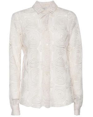 Mazzarelli Overhemden ,Tule Camicia - Wit