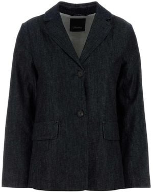 Max Mara Jassen ,Blauw ,Blazers - Zwart
