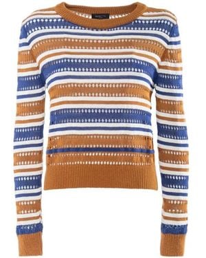 Nenette Round-Neck Knitwear - Azul