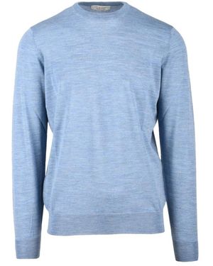 FILIPPO DE LAURENTIIS Round-Neck Knitwear - Blue