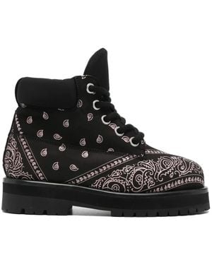 PDF Lace-Up Boots - Negro