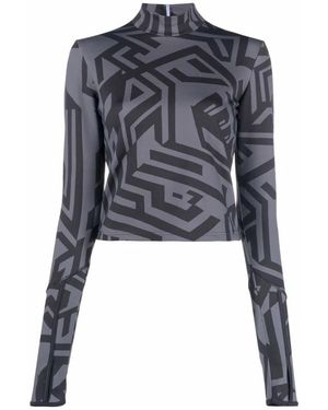 McQueen Long Sleeve Tops - Blue