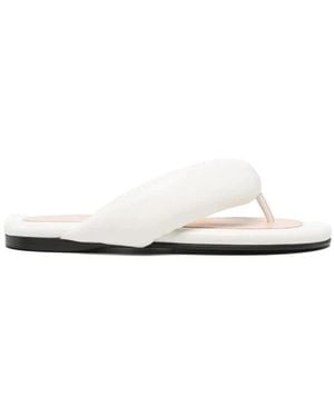 Carven Leder-Flip-Flop - Weiß