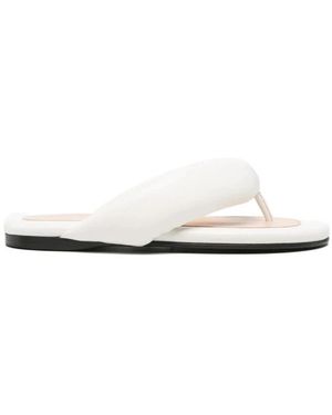 Carven Schoenen ,Wit ,Leer Leren Slippers