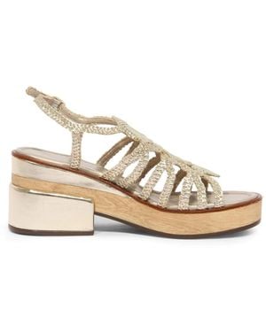 Pons Quintana High Heel Sandals - Metallic