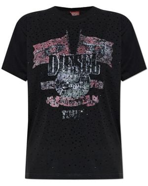 DIESEL Tops ,Zwart ,Katoen T-Marly T-Shirt