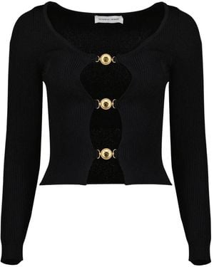Marine Serre Cardigan Mit Cut-Outs - Schwarz