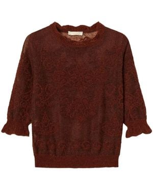 Twinset Round-Neck Knitwear - Marrón
