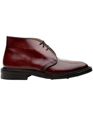 Tricker's Lace-Up Boots - Rouge