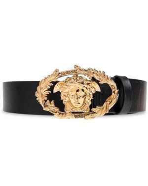 Versace Leder Gürtel - Schwarz