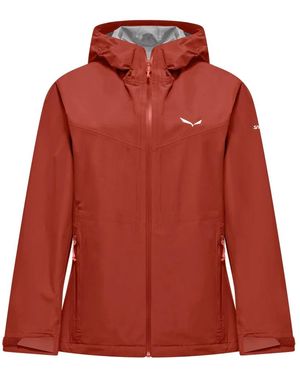 Salewa Fitness ,Oranje ,Polyester Puez 2.5L Ptx Jacket - Rood