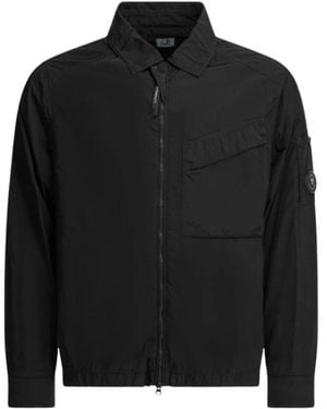 C.P. Company Jassen ,Zwart ,Nylon Veste Surchemise