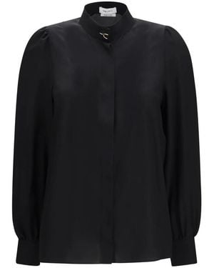 McQueen Overhemden ,Zwart ,Wishbone Zijden Overhemd