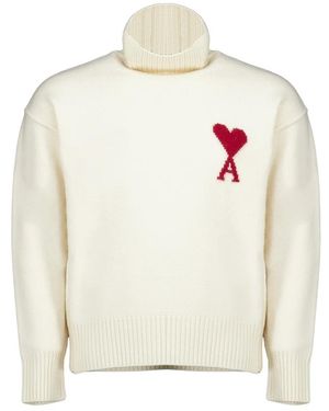 Ami Paris Turtlenecks - Blanco