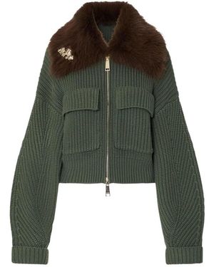 Liu Jo Bomber Maglia Zip - Groen
