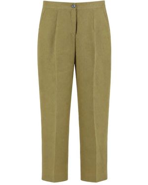 Elena Miro Cropped Trousers - Green