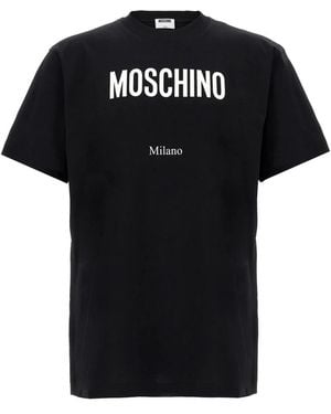 Moschino Katoenen Jersey T-Shirt - Zwart