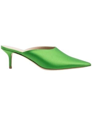 SCAROSSO Heeled Mules - Green