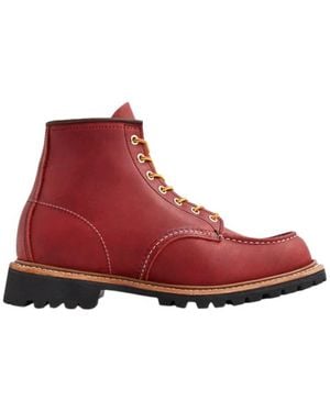 Red Wing Norway Moc Toe Oro Russet Schnürstiefel - Rot
