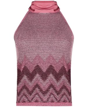 D.exterior Sleeveless Tops - Purple