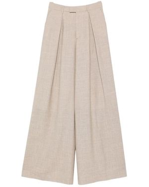 BERWICK 1707 Wide Trousers - Neutro