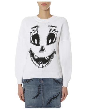 Moschino Maglia Knit Jaquard Ghost - Grau