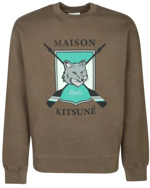 Maison Kitsuné Grüner Sweatshirt Aw23 - Grau