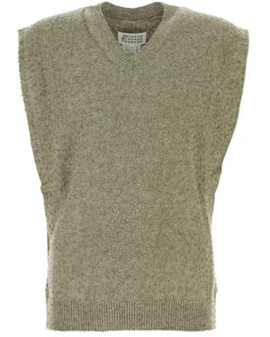 Maison Margiela Sleeveless Sweaters - Green