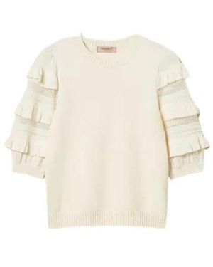 Twinset Round-Neck Knitwear - Neutro