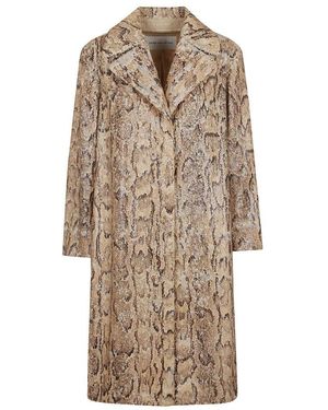 Dries Van Noten Bestickter Wintermantel - Natur