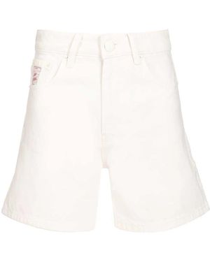 Ami Paris Denim Shorts - White