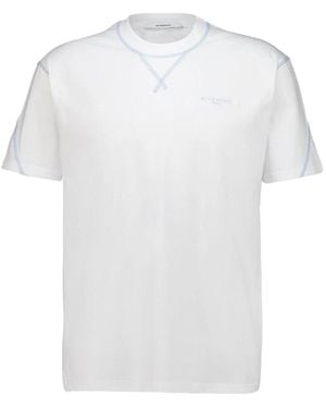 Givenchy T-Shirt Met Geborduurd Logo - Wit