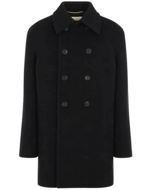 Saint Laurent Manteau Double Ouvrable - Schwarz