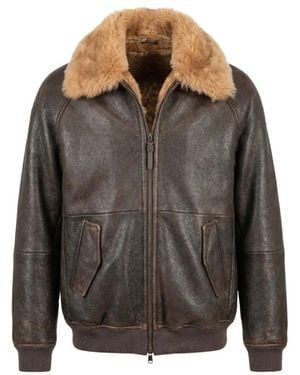 Brunello Cucinelli Faux Fur & Shearling Jackets - Grey