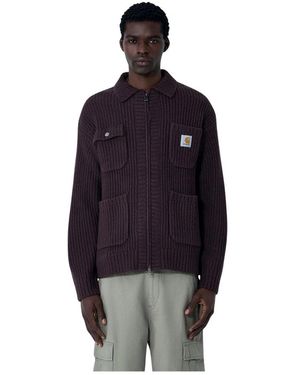 Carhartt Chore Strick Cardigan - Lila