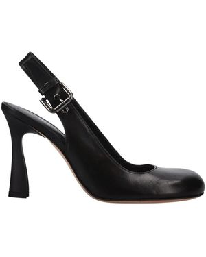 Premiata Schoenen ,Zwart ,Leer Chanel Slingback Pump