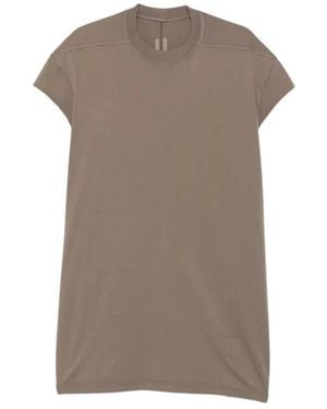 Rick Owens Tops ,Grijs ,Katoen Jumbo Sl T-Shirt - Bruin
