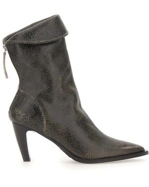 Halmanera Heeled Boots - Gray
